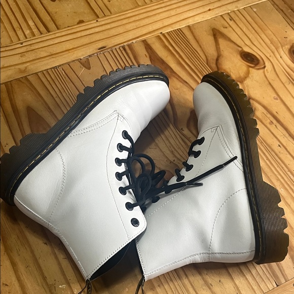 Dr Martens Luana Combat Boots White - Picture 5 of 11